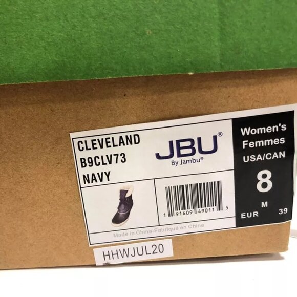 Jambu Women’s Cleveland Navy Blue Ankle Boots Size 8M EUR39 - Picture 6 of 6